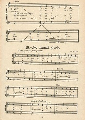 Ave mundi gloria Partition gratuite